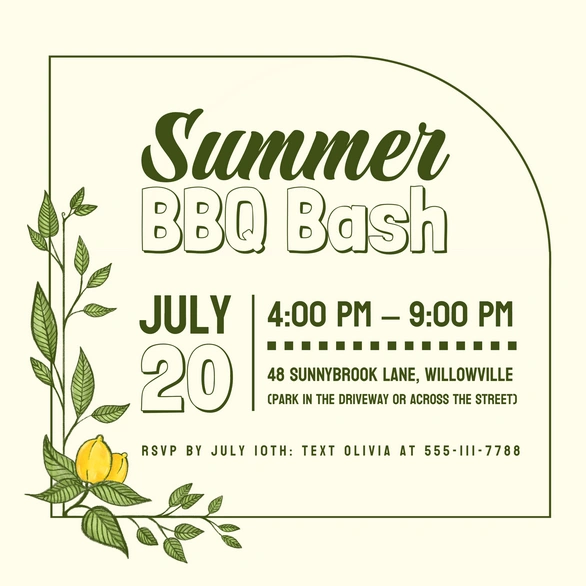 Summer BBQ Event