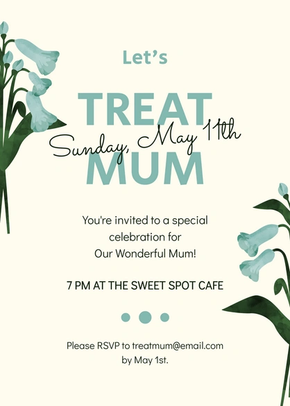 Mother's Day Celebration Invitation