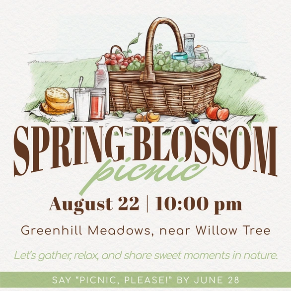 Invitation to a spring picnic event