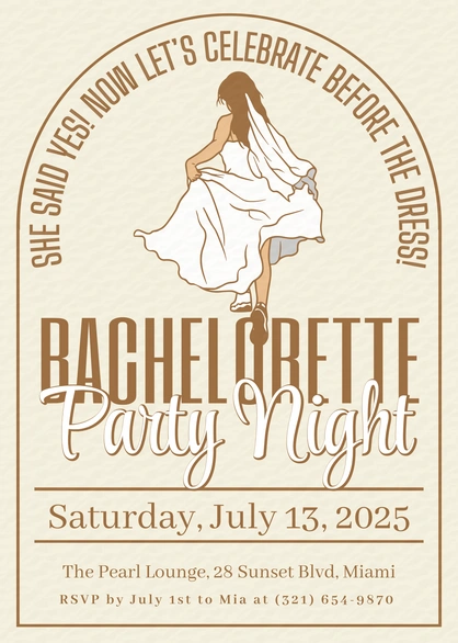 Pre-wedding celebration invitation