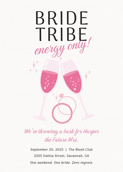 Bachelorette Party Invitation