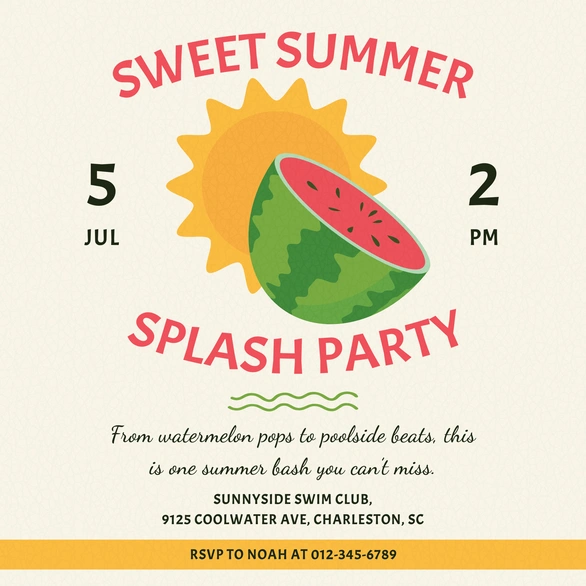 Summer Party Invitation