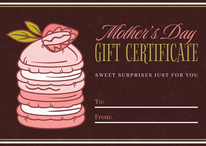 Gift Certificate for Mother's Day