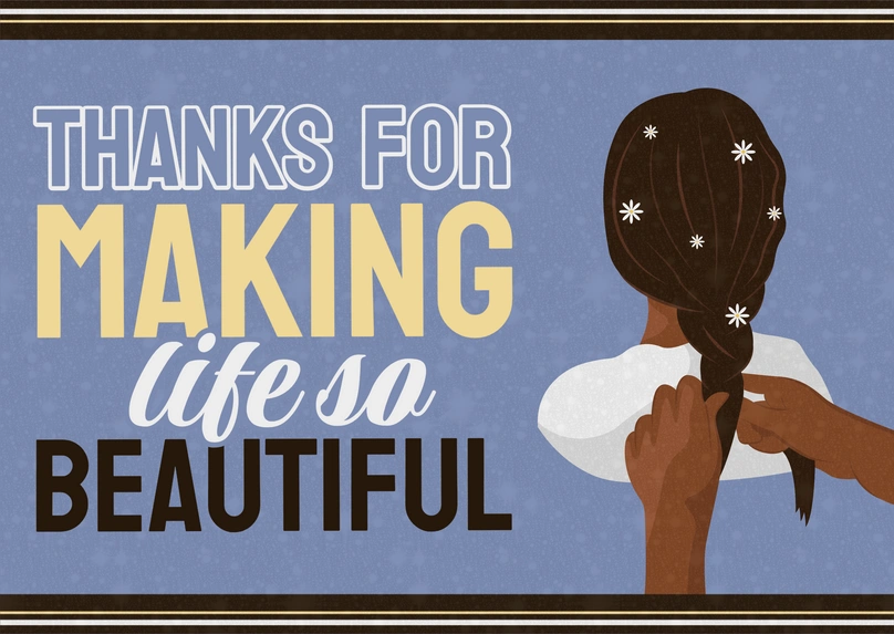 Expression of gratitude through illustration