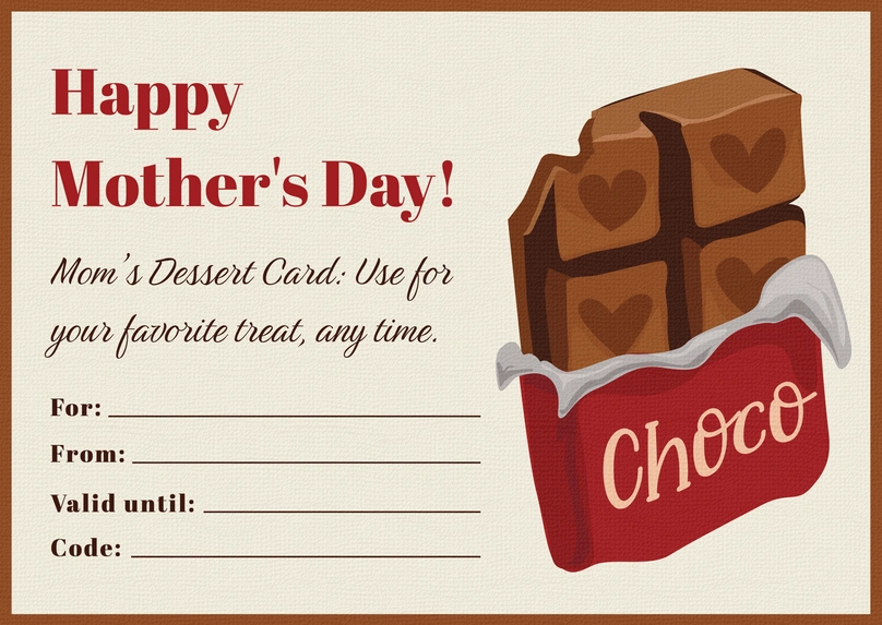 Mother's Day Gift Card