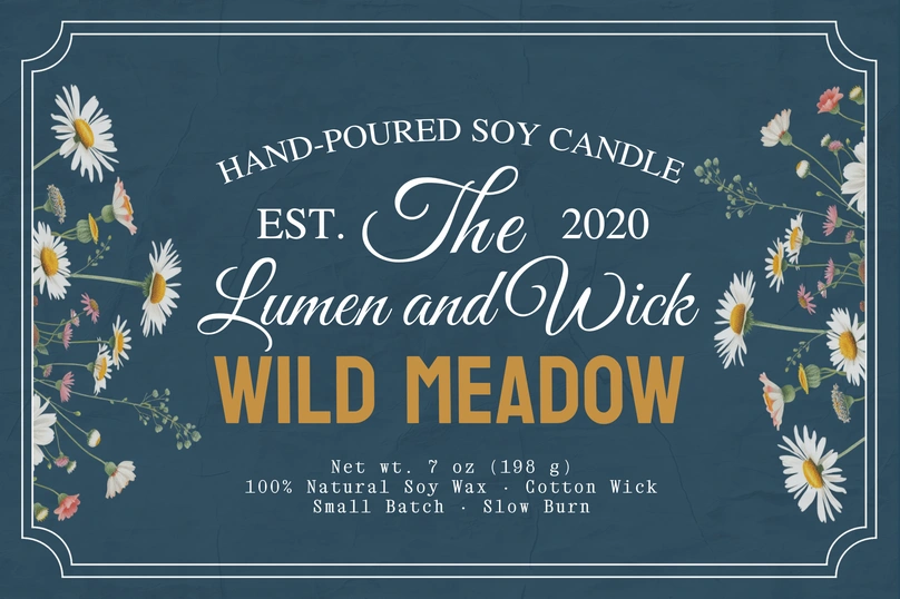 Candle Label Design
