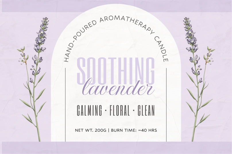 Candle Label Design