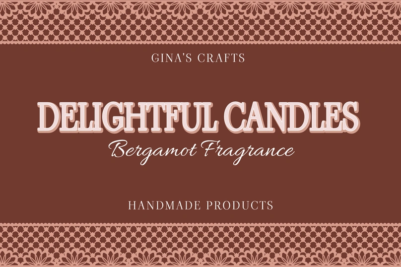 Candle Label for Handmade Products