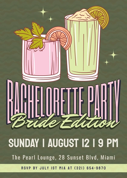 Invitation to a Bachelorette Party