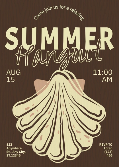 Social gathering invitation