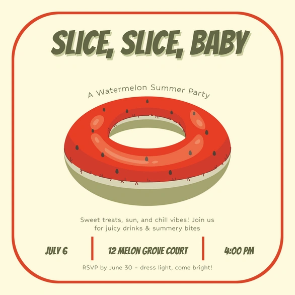Summer Party Invitation