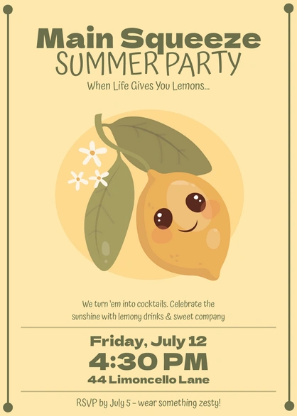 Summer Party Invitation