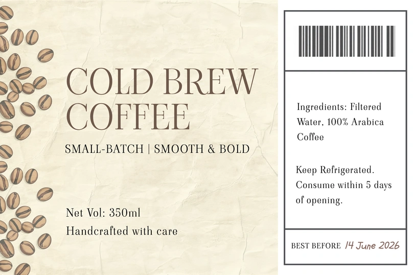 Cold Brew Coffee Packaging