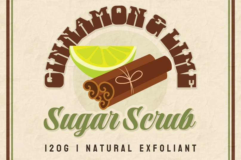 Cinnamon and Lime Sugar Scrub