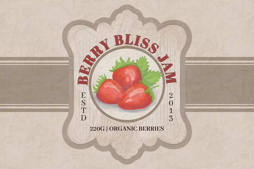 Berry Bliss Jam Packaging
