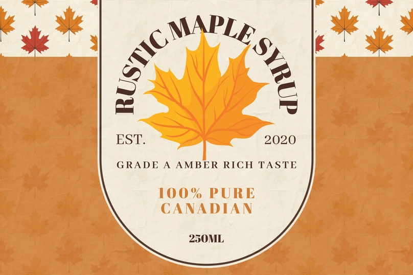 Maple Syrup Label Design