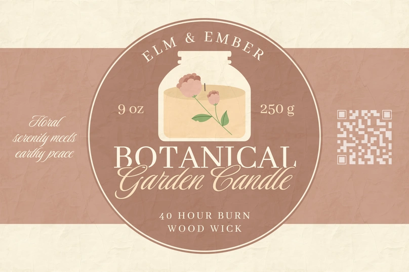 Candle Label Design