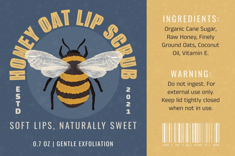 Skincare Product Label