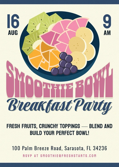 Breakfast Party Invitation