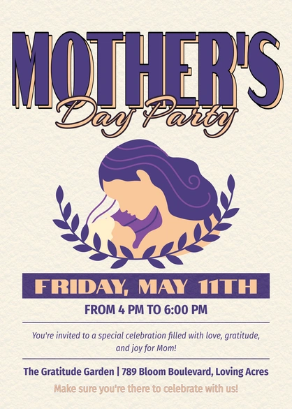 Mother's Day Celebration Invitation
