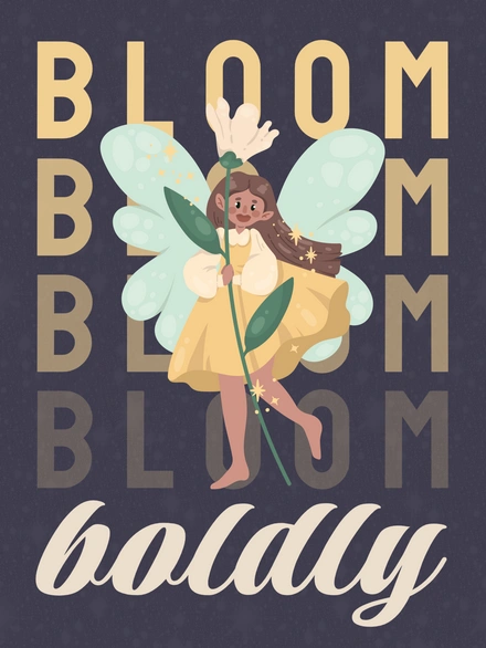 Fairy holding a flower
