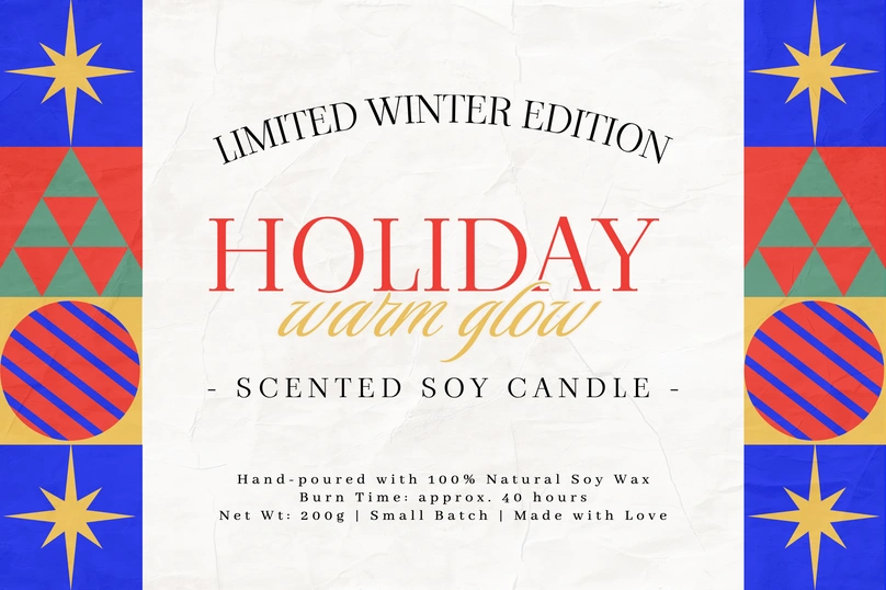 Label for a scented candle