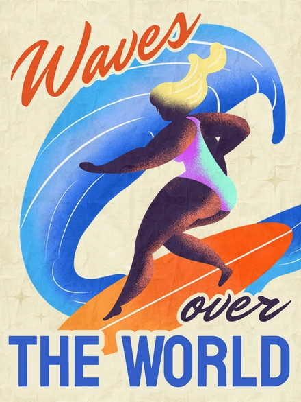 Surfing Poster