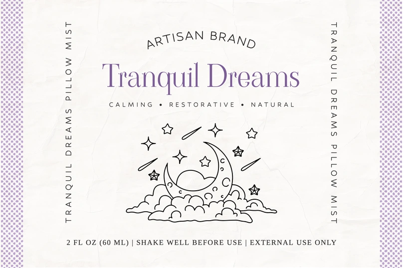 Pillow Mist Label