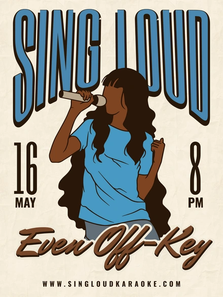 Karaoke night advertisement