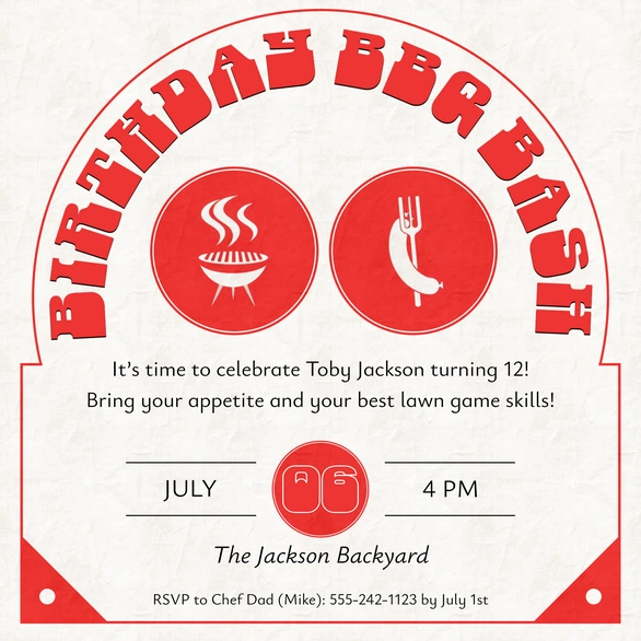 Birthday Party Invitation