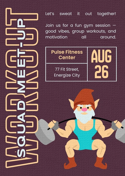Fitness Event Announcement