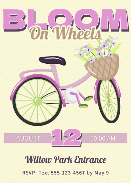 Bicycle Event Invitation