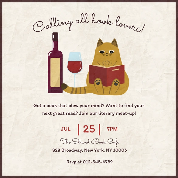 Book Club Invitation