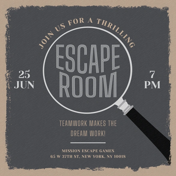 Escape Room Promotion