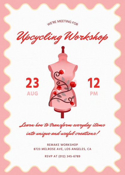 Invitation to an Upcycling Workshop