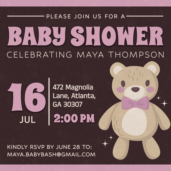 Baby Shower for Maya Thompson