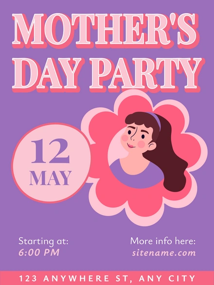 Mother's Day celebration invitation