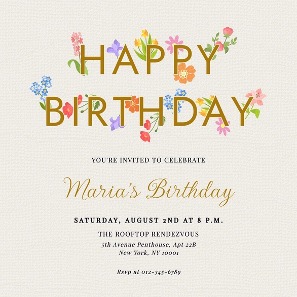 Maria's Birthday