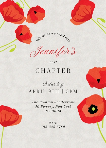 Personal Celebration Invitation