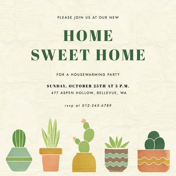 Housewarming Invitation