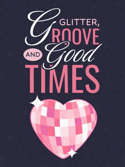 Typography with heart illustration