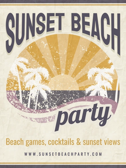 Beach Party Advertisement