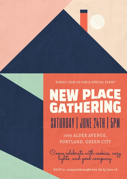 Invitation for a new place gathering