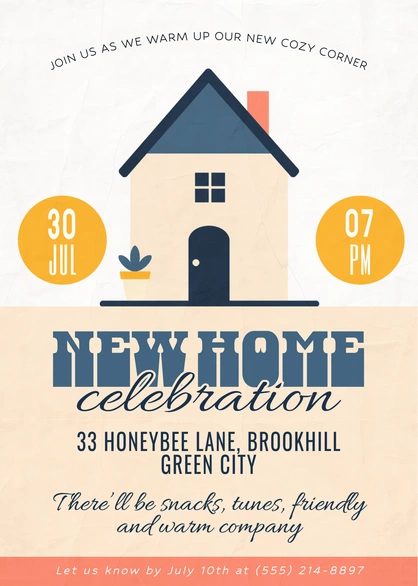 Housewarming invitation