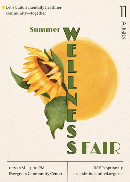 Promoting a wellness fair event