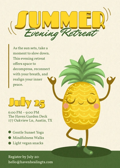 Summer Evening Retreat Event