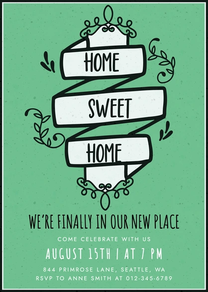 Housewarming party invitation