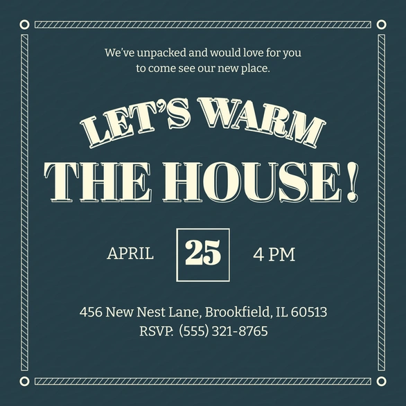 Housewarming Invitation