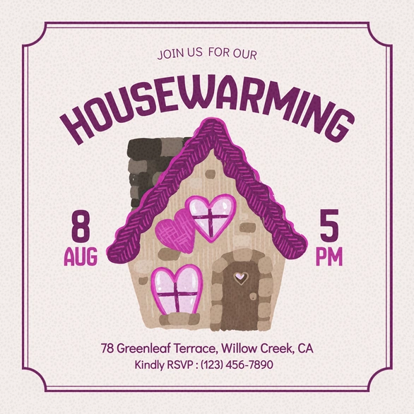 Housewarming Invitation Design