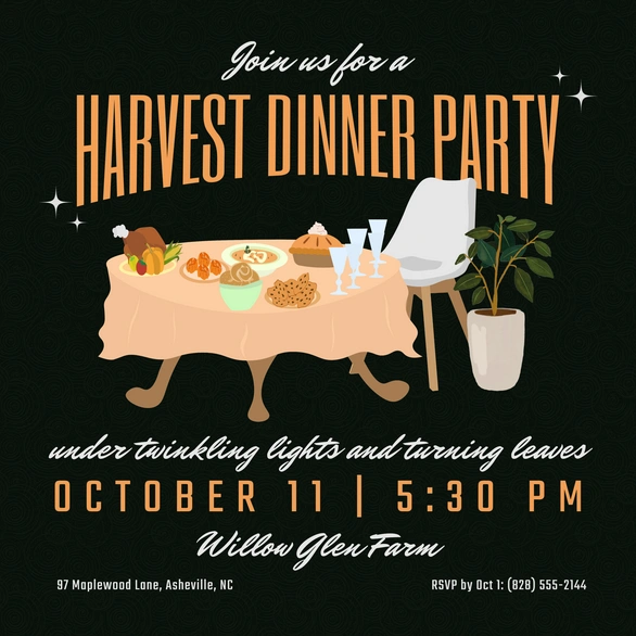 Harvest Dinner Party